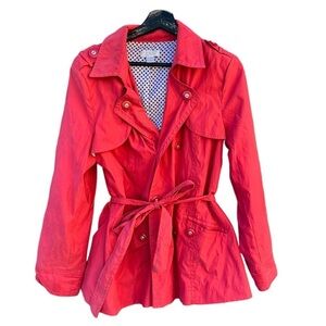 Christopher & Banks Women’s Double Breasted Corral  Trench Coat Size Large